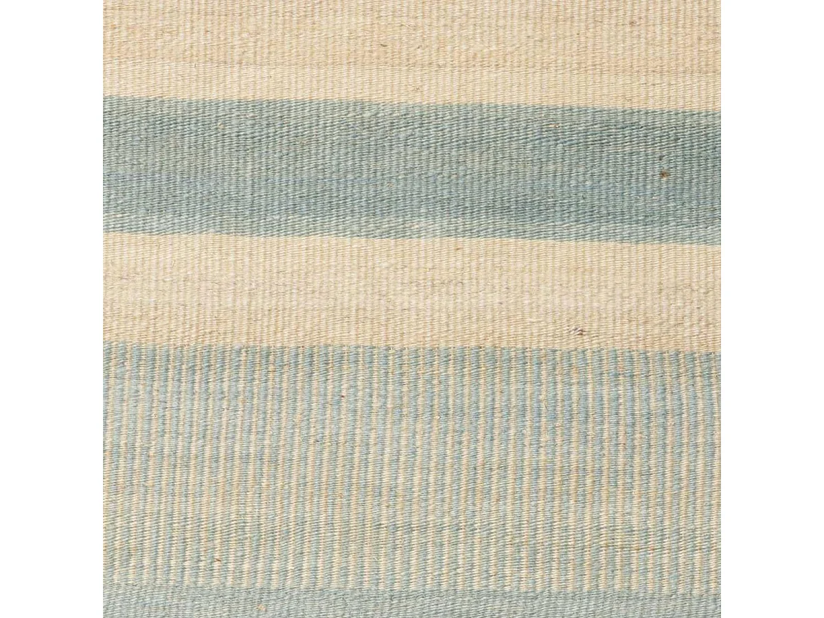 Authentique tapis d'Orient 258x299 kilim fait main en laine bleu et orange O