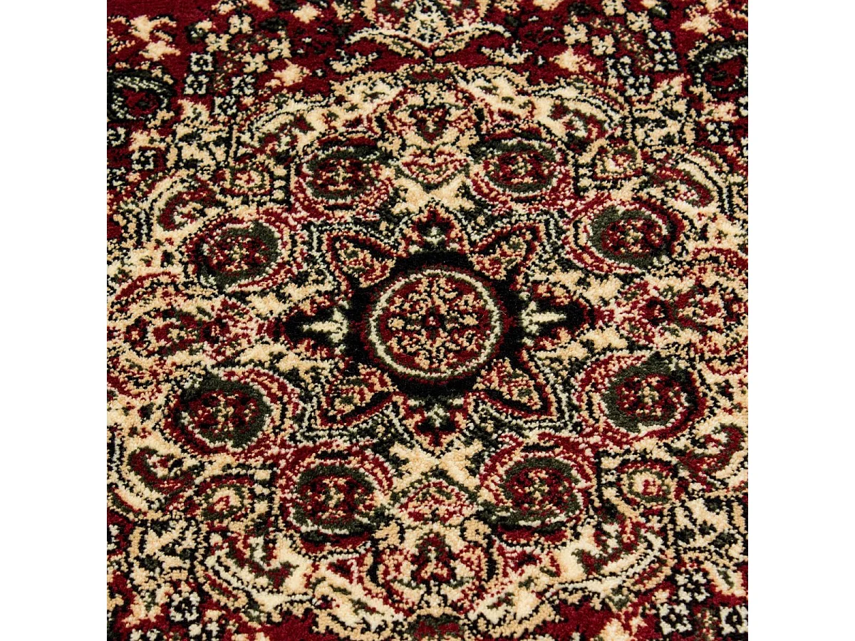 Tapis orient 80x150 rectangle rouge tissé motifs orientaux BISKO 2