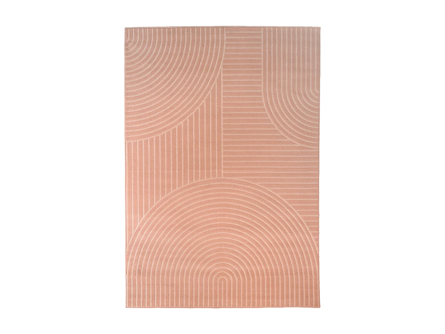 tappeto per camera 80x150 tessuto rettangolo rosa disegno geometrico LYN49 ARCROL