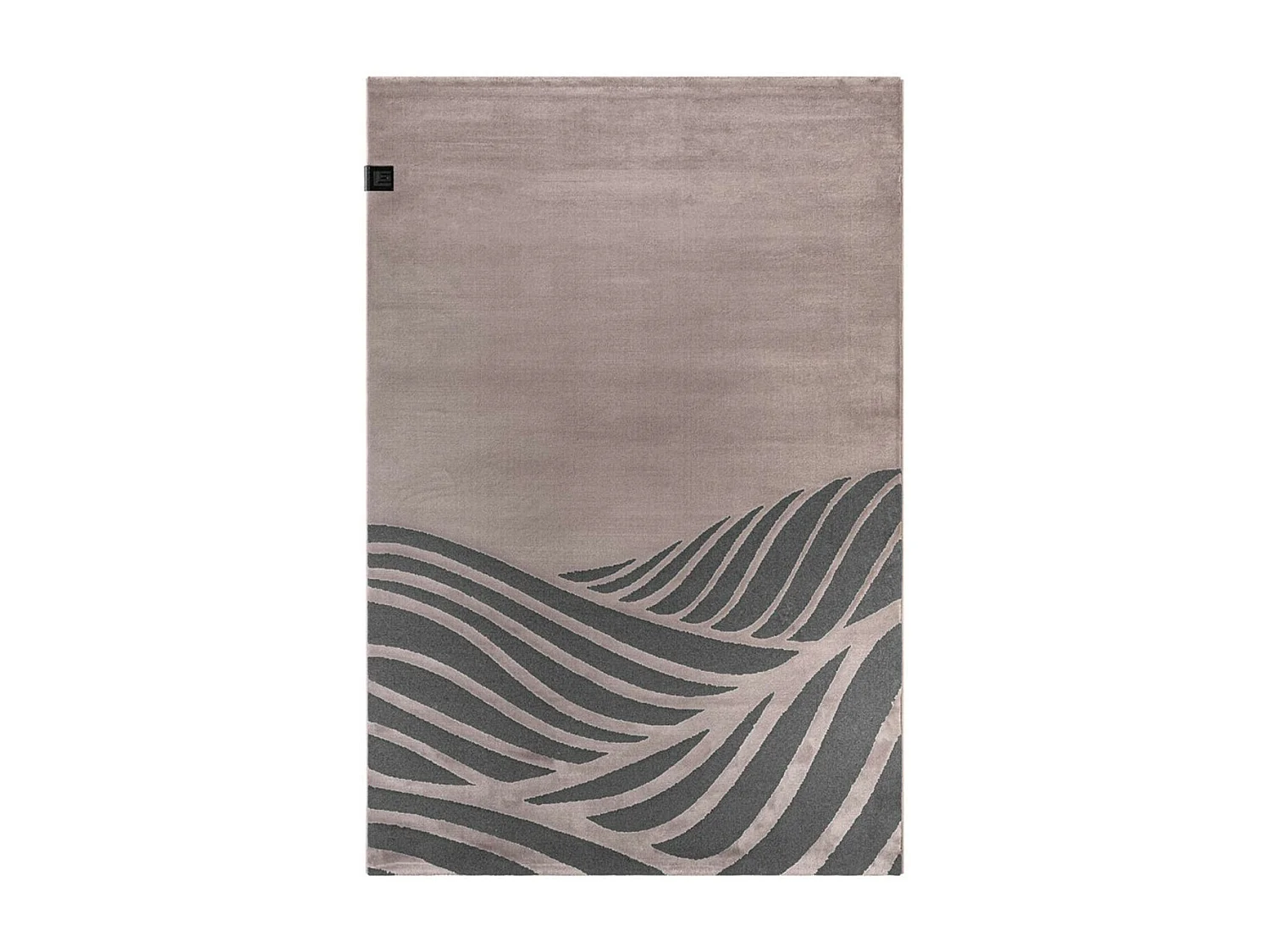 tapis salon 190x290 tissé rose et gris rectangle motif géométrique PALM