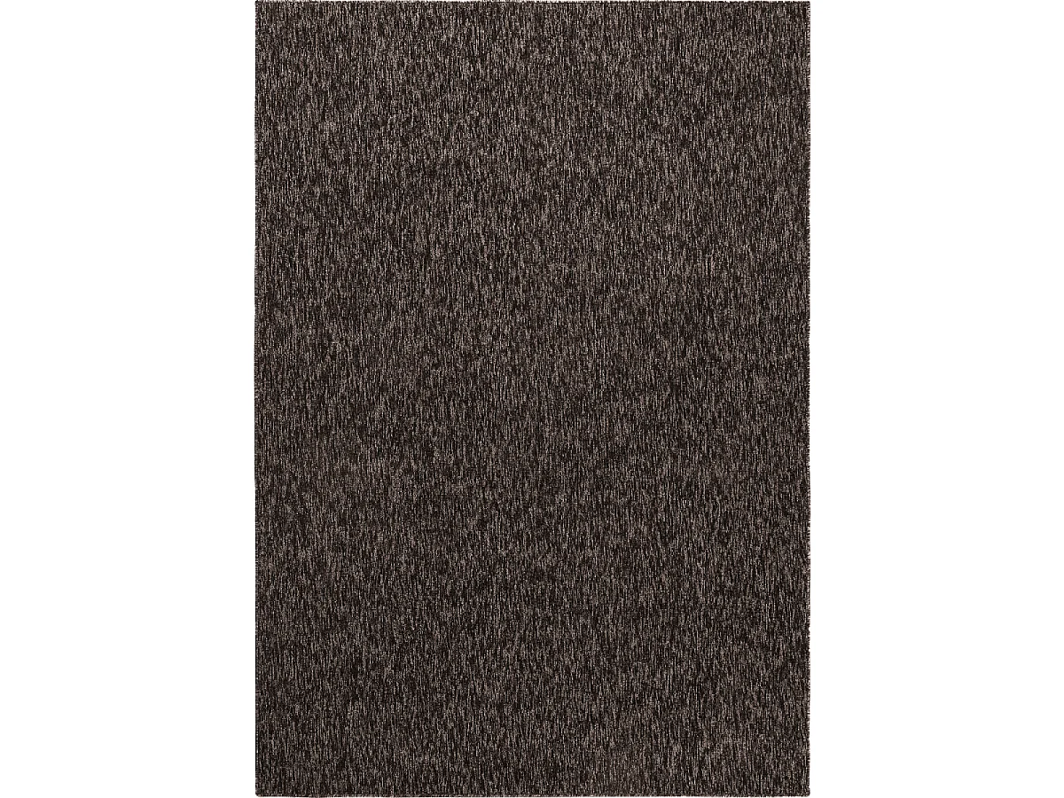 tapis salle de bain 140x200 tissé marron rectangle motif uni SAKRDA