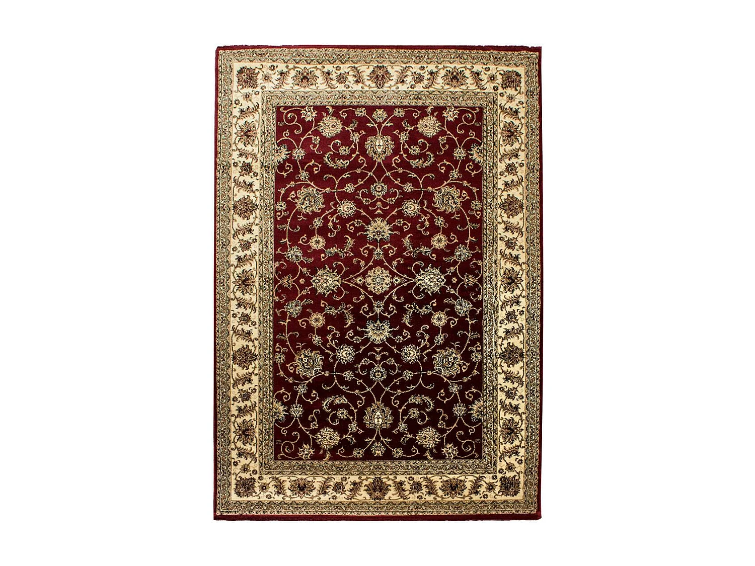 Tapis orient 160x230 rectangle rouge tissé motifs orientaux BISKO 1