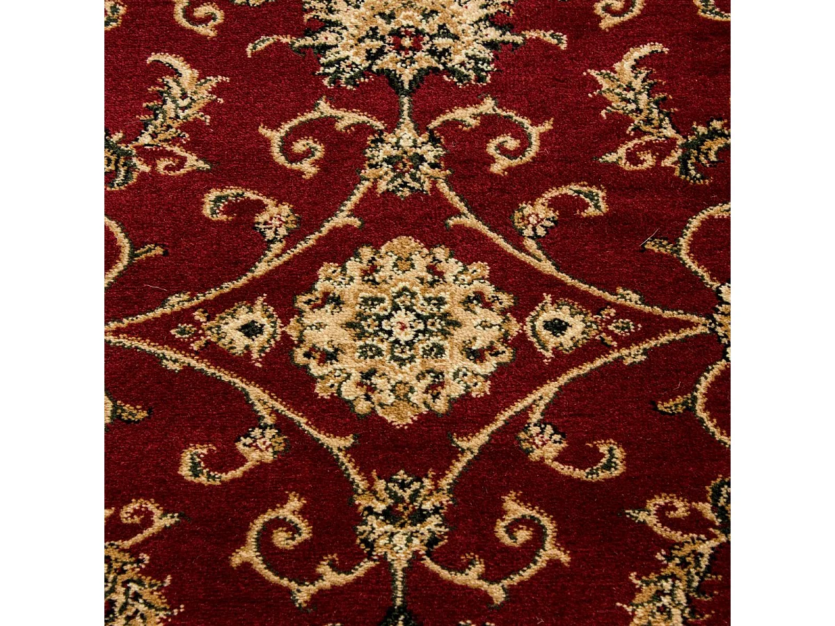 Tappeto orientale 160x230 rettangolo rosso intrecciato motivi orientali BISKO 1