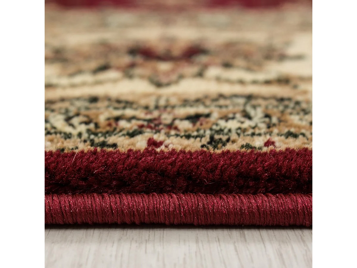 Tappeto orientale 160x230 rettangolo rosso intrecciato motivi orientali BISKO 1