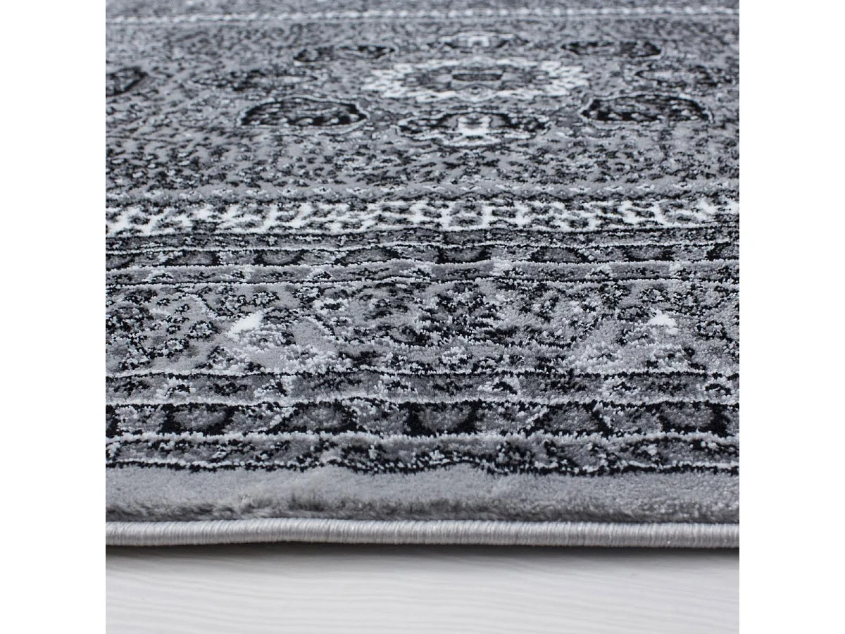 Tappeto orientale 200x290 rettangolo grigio intrecciato con motivi orientali BISKO