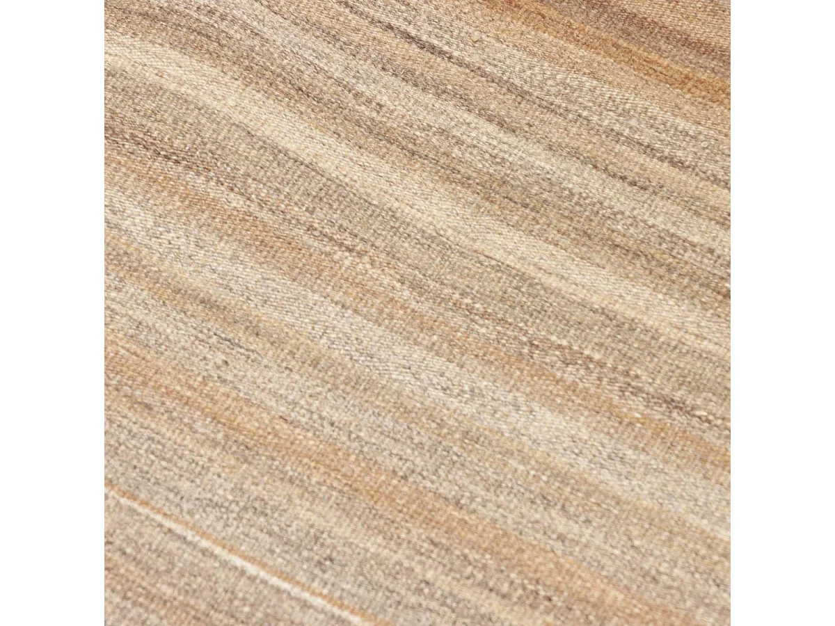 Authentique tapis d'Orient 223x322 kilim fait main en laine marron et rouge M