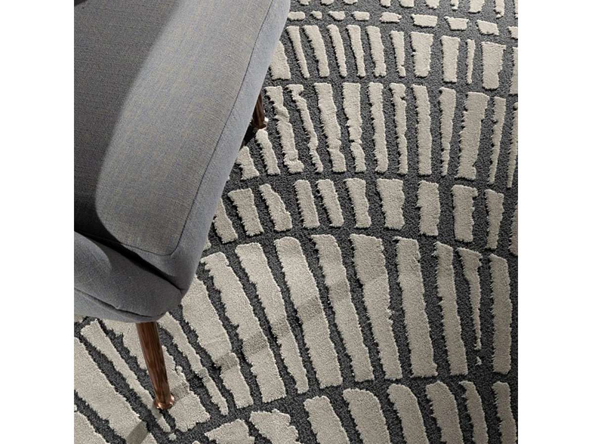 tapis chambre 160x230 tissé beige rectangle motif géométrique TOSCANA