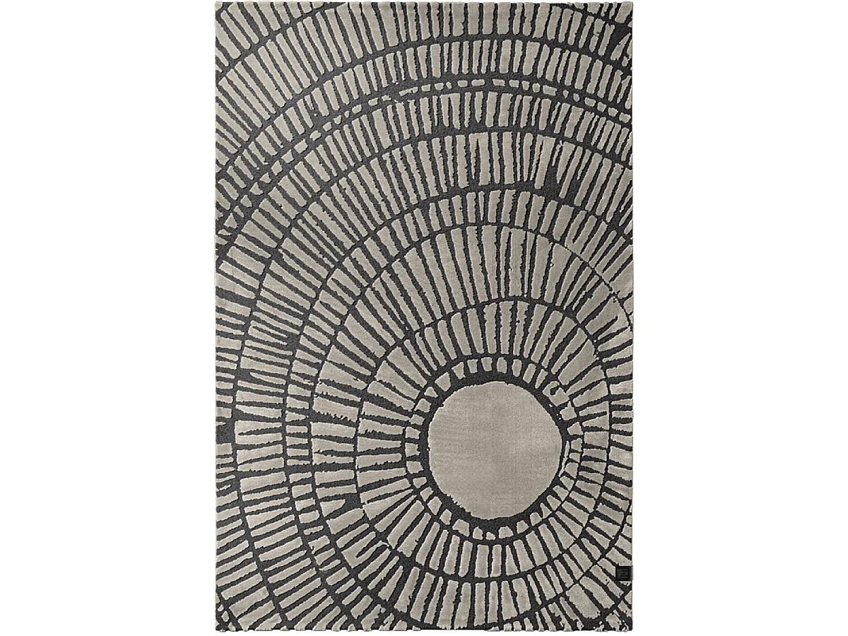 tapis chambre 160x230 tissé beige rectangle motif géométrique TOSCANA