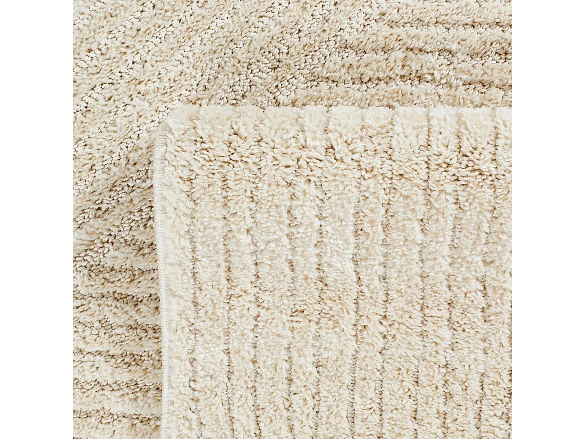 tapis chambre 120x170 tissé crème rectangle motif géométrique ELEGANCE C