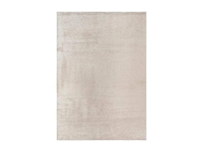 Tappeto Kilim 240x340 rettangolo tessuto in cotone panna fantasia tinta unita PERLA