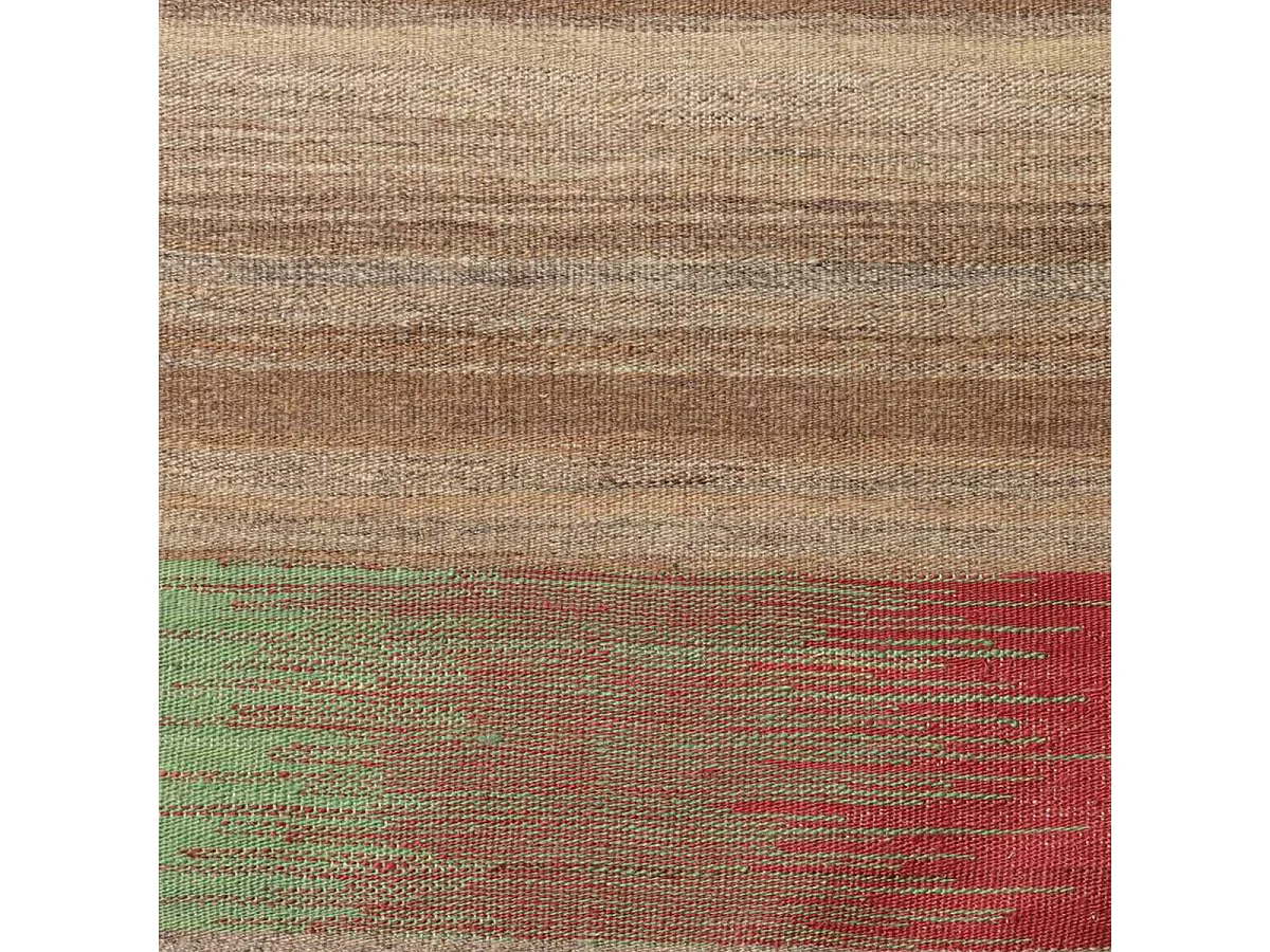 Authentique tapis d'Orient 296x391 kilim fait main en laine marron et rouge L