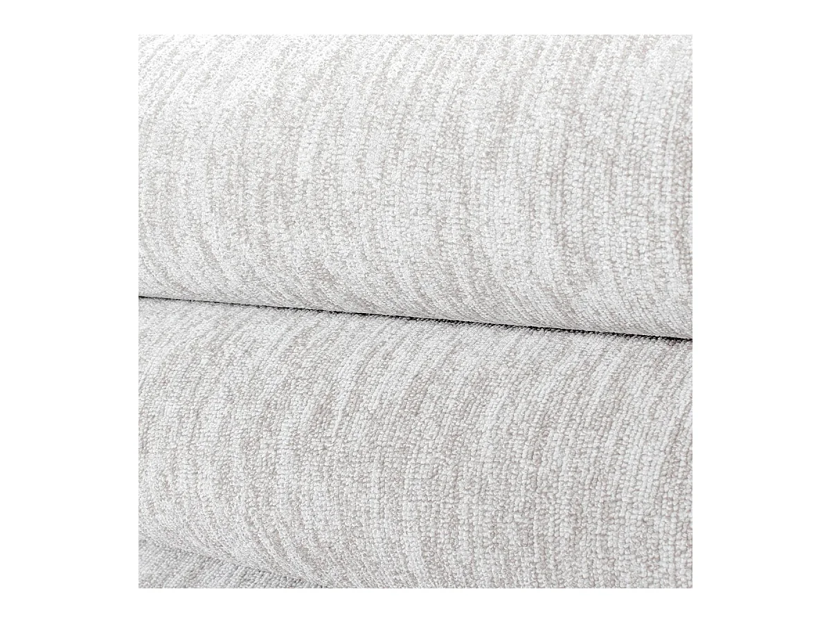 tapis salle de bain 140x200 tissé crème rectangle motif uni SAKRDA