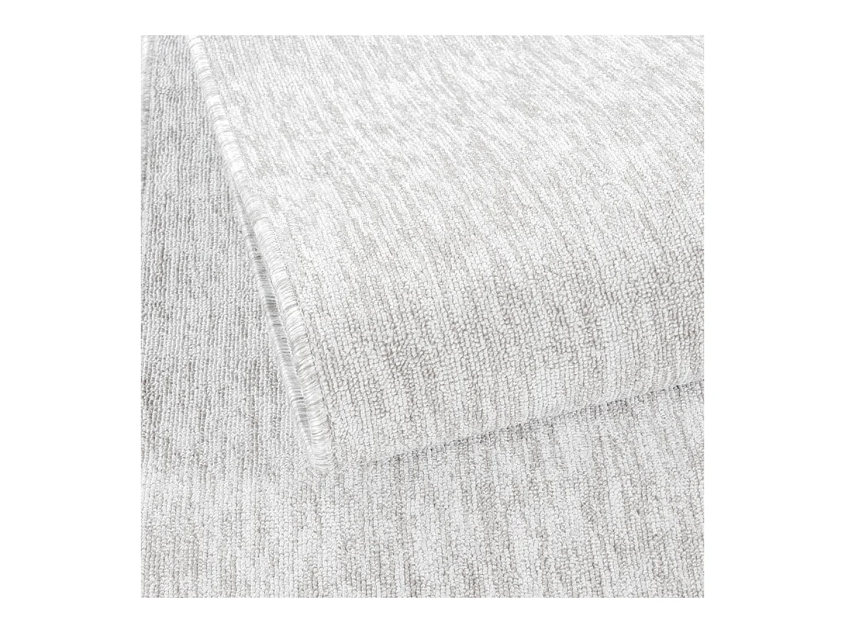tapis salle de bain 140x200 tissé crème rectangle motif uni SAKRDA