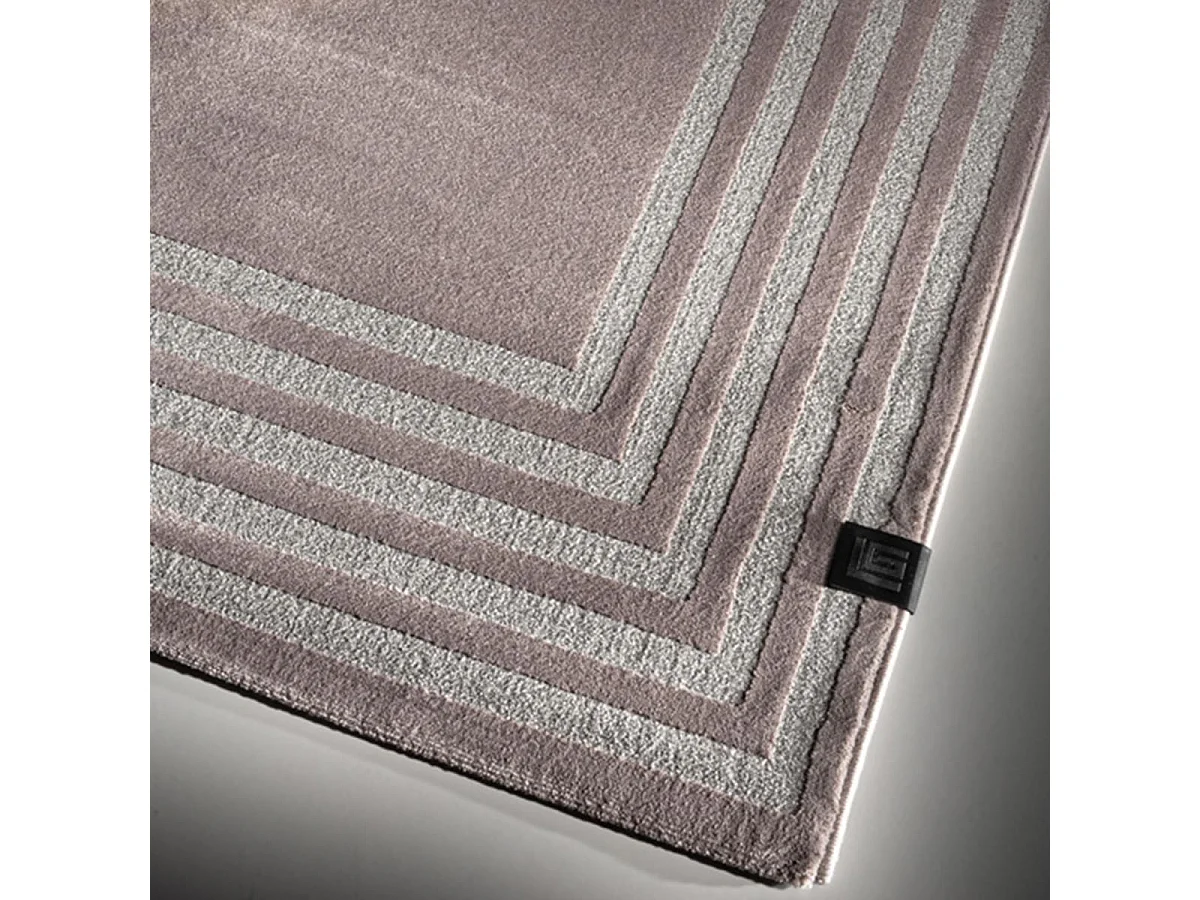 tapis chambre 160x230 tissé rose et gris rectangle motif géométrique PRELLUDE