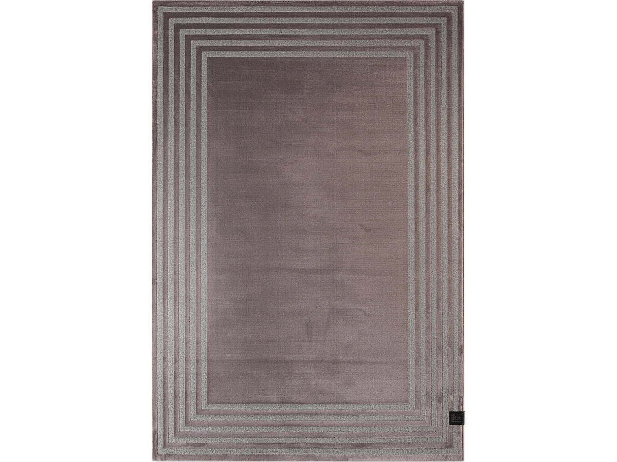 tapis chambre 160x230 tissé rose et gris rectangle motif géométrique PRELLUDE