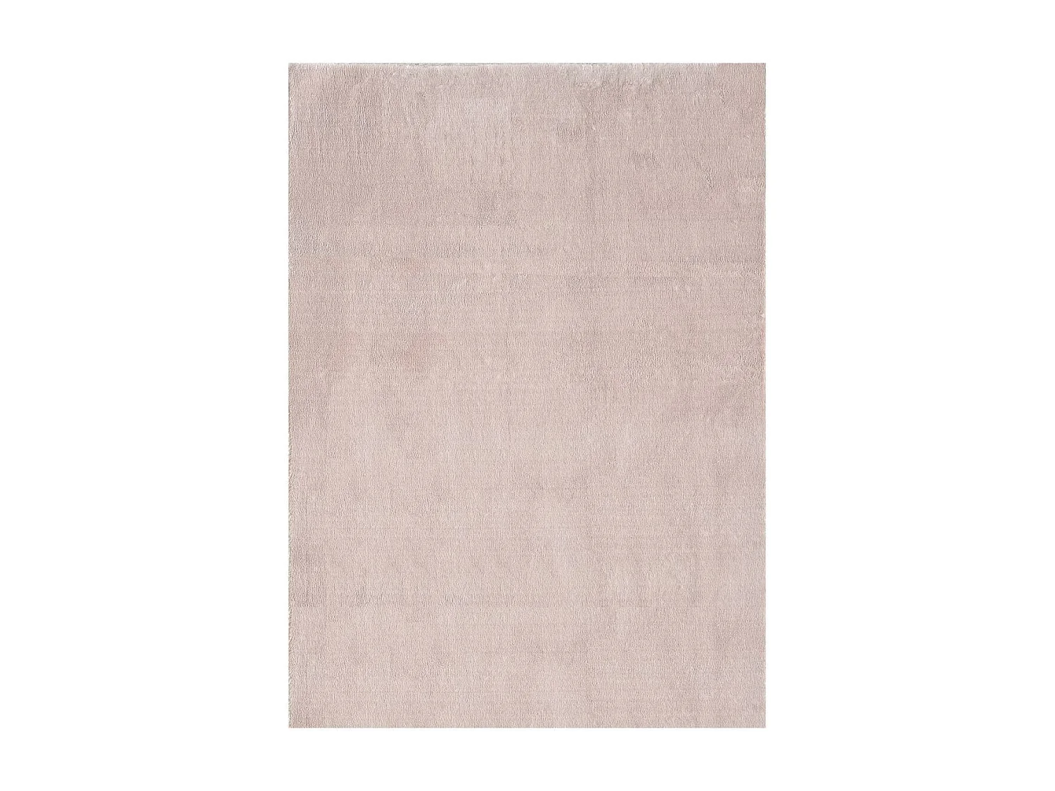 tapis salon 160x220 tissé beige rectangle motif uni ANVIK