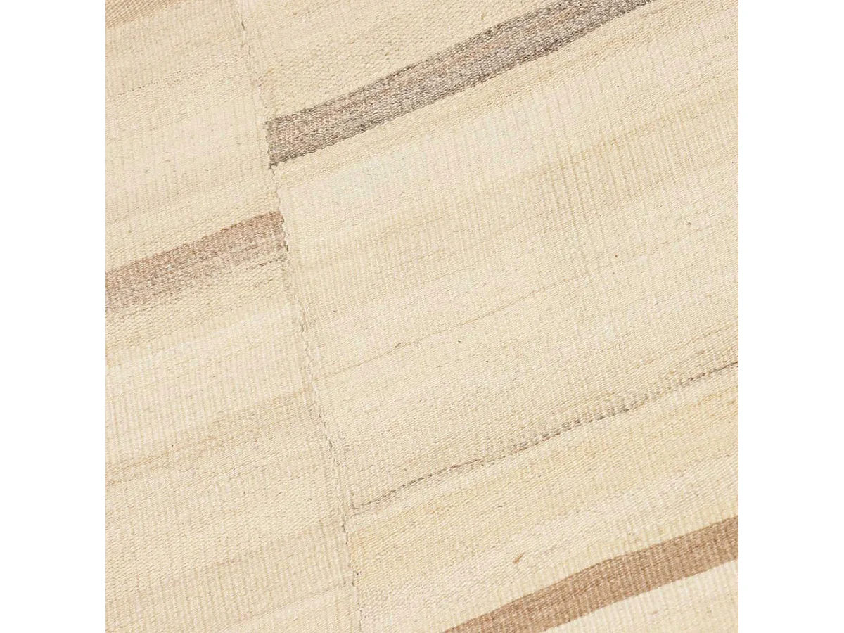 Authentique tapis d'Orient 163x233 kilim fait main en laine beige et crème N