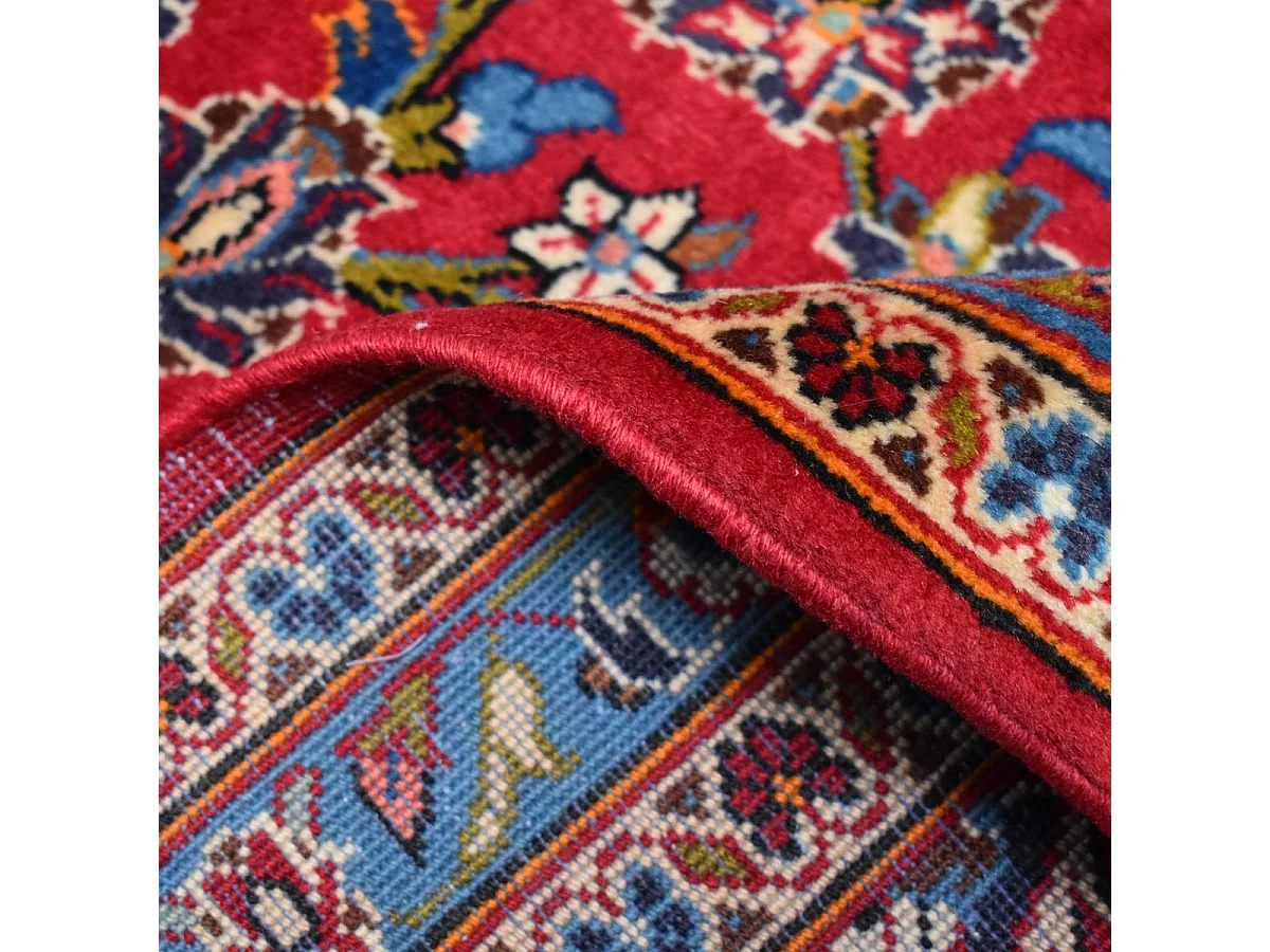 Authentique tapis d'Orient 245x340 fait à la main en laine rouge ARDAKAN 5