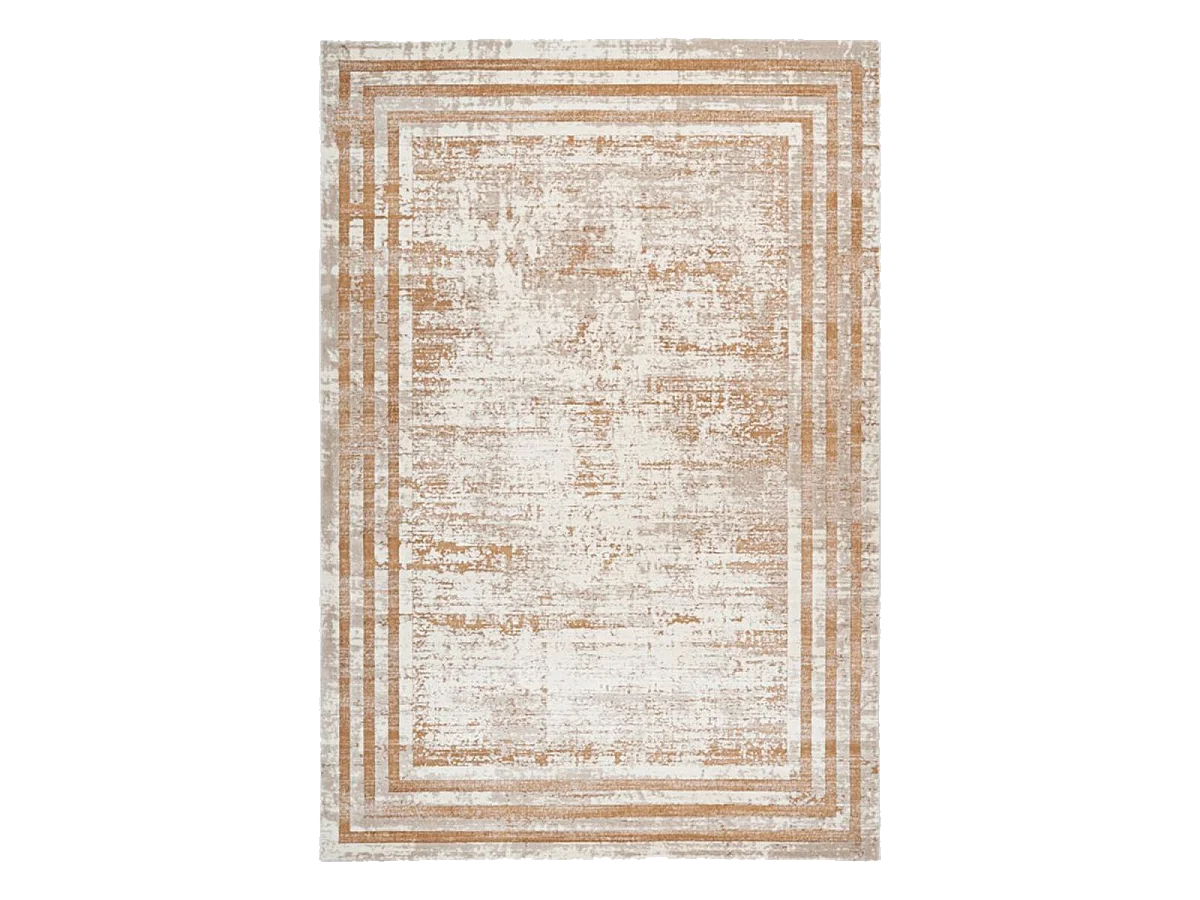 tapis chambre 80x150 tissé beige rectangle motif simple PARISA