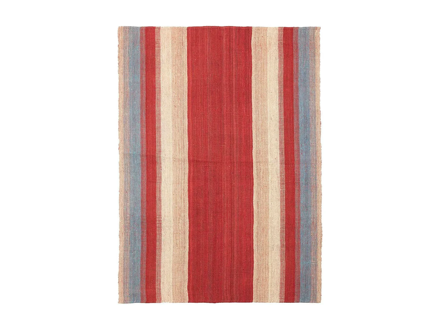 Authentique tapis d'Orient 133x182 kilim fait main en laine rouge et gris C
