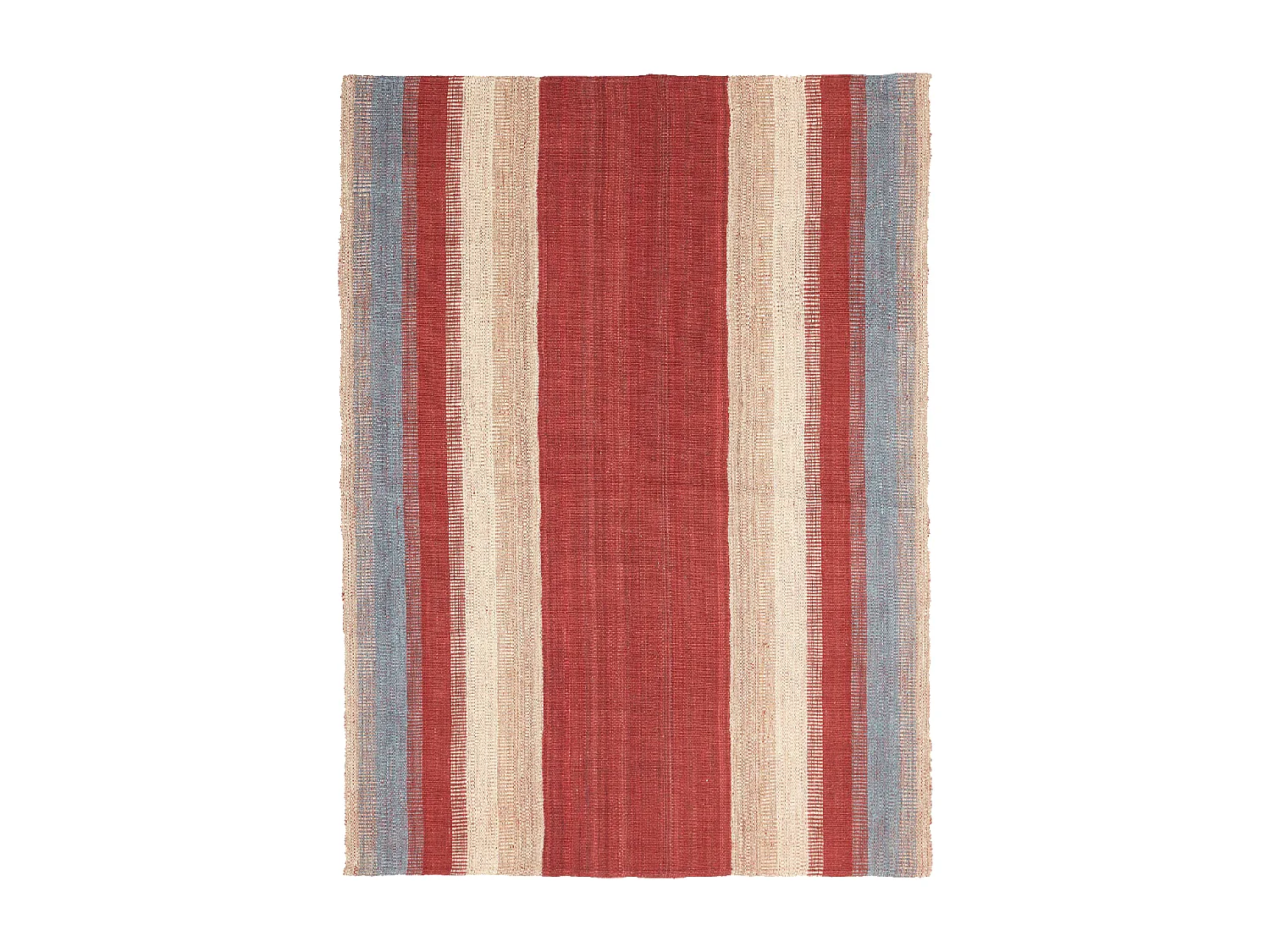 Authentique tapis d'Orient 133x182 kilim fait main en laine rouge et gris C
