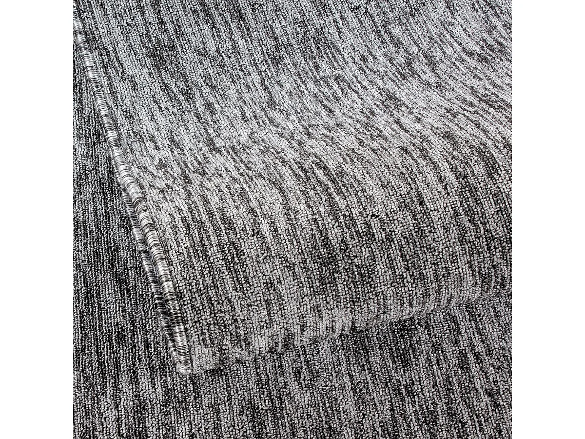 tapis salle de réception 280x370 tissé gris rectangle motif uni SAKRDA
