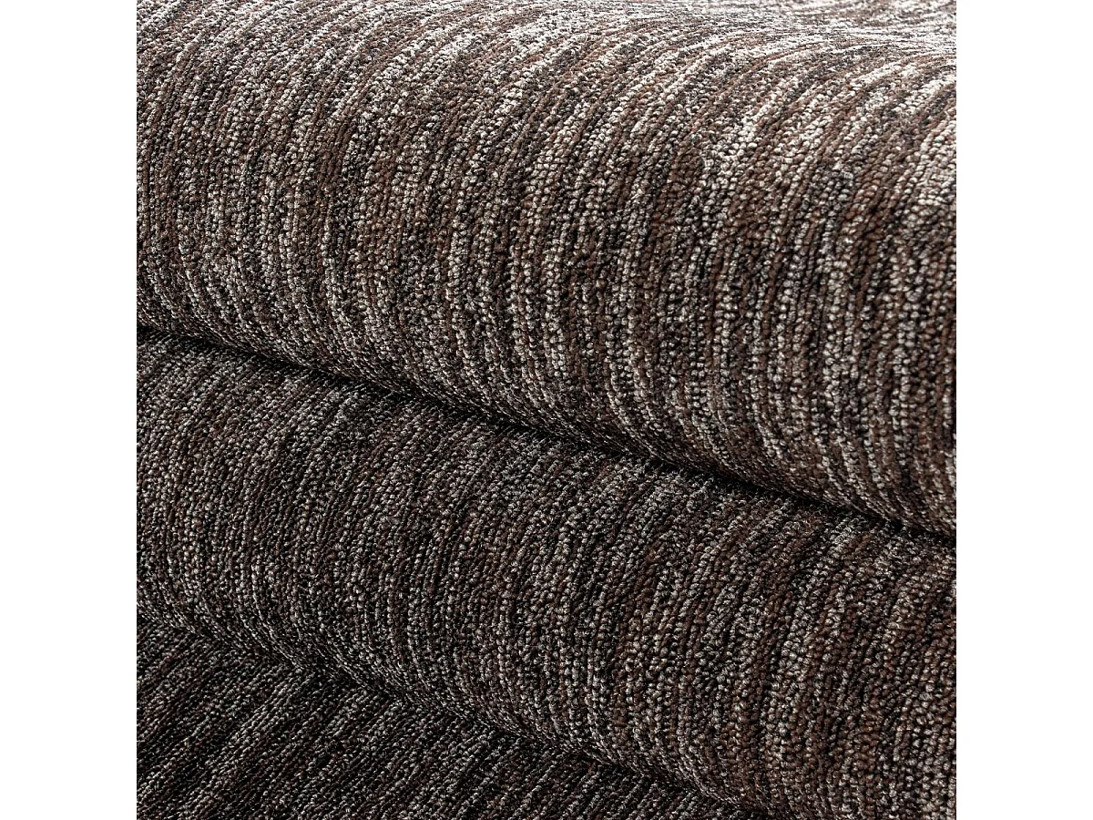 tapis salle de réception 280x370 tissé marron rectangle motif uni SAKRDA