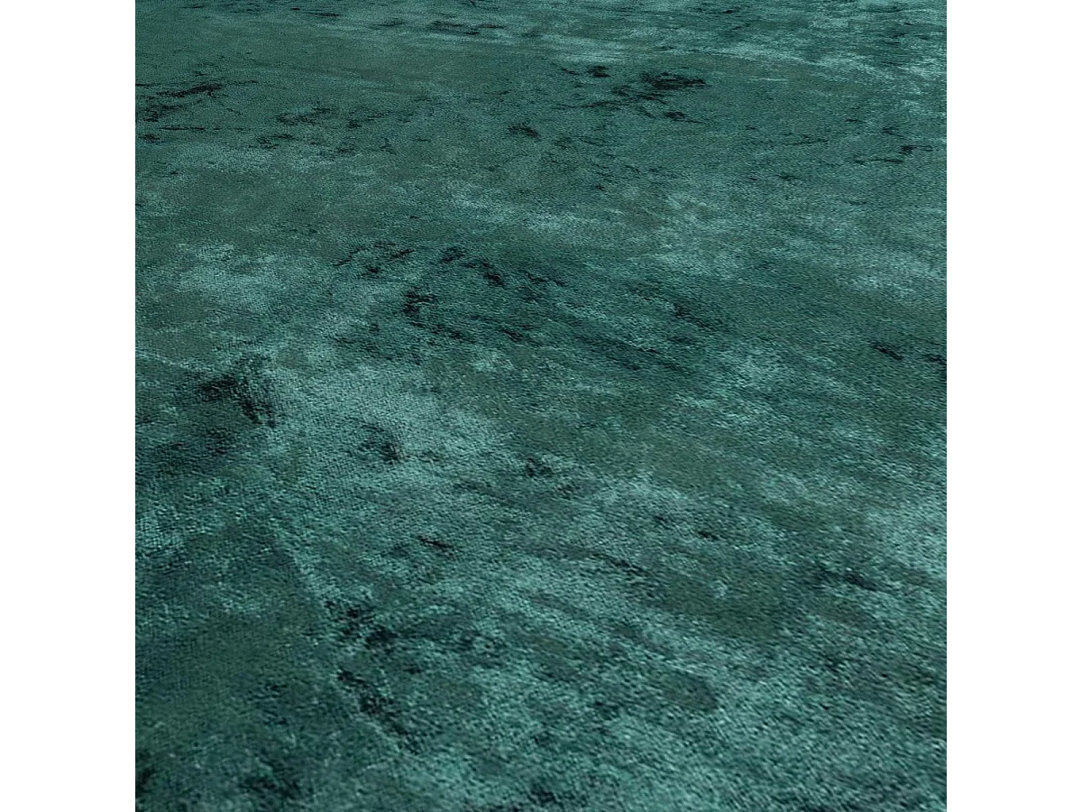 Tapis kilim 240x300 rectangle tissé en coton vert motif faux uni UNIVERS