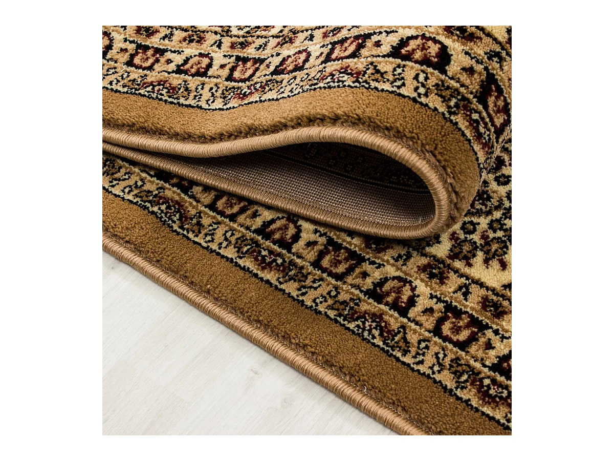 Tapis orient 300x400 rectangle beige tissé motifs orientaux BISKO