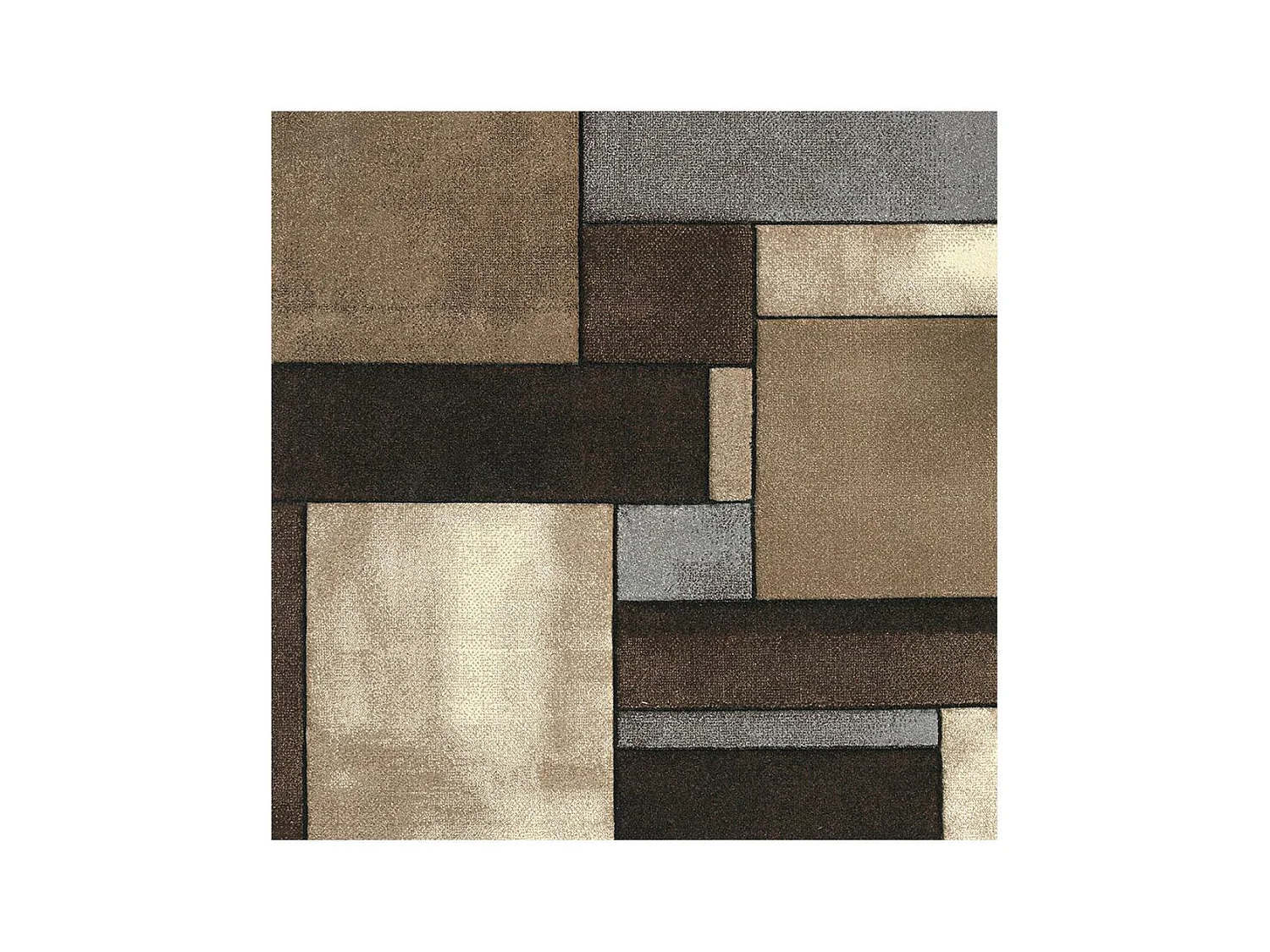 tapis salon 160x230 tissé beige rectangle motif géométrique LYN8 GEOME