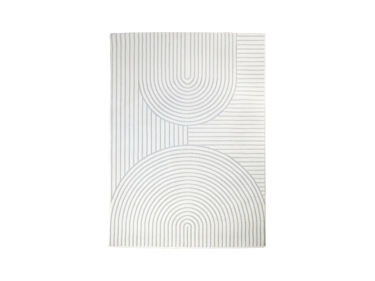 tapis grand salon 200x290 tissé crème rectangle motif géométrique AF2 BINCI