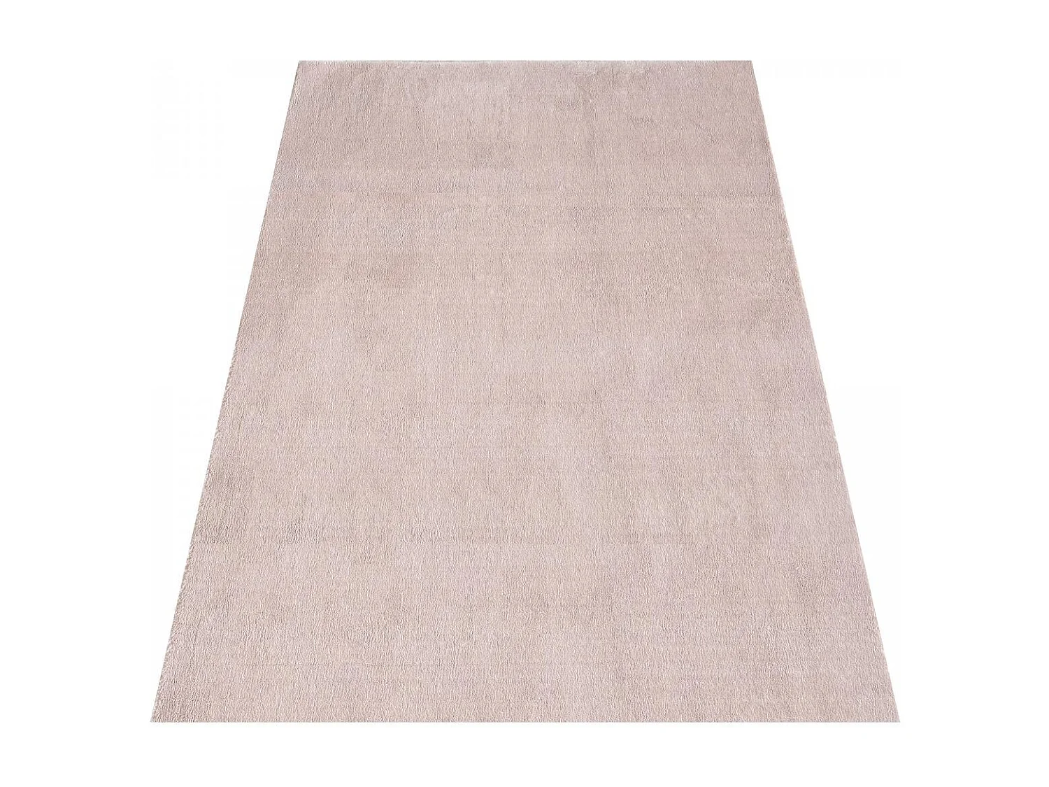 tapis chambre 80x250 tissé beige rectangle motif uni ANVIK