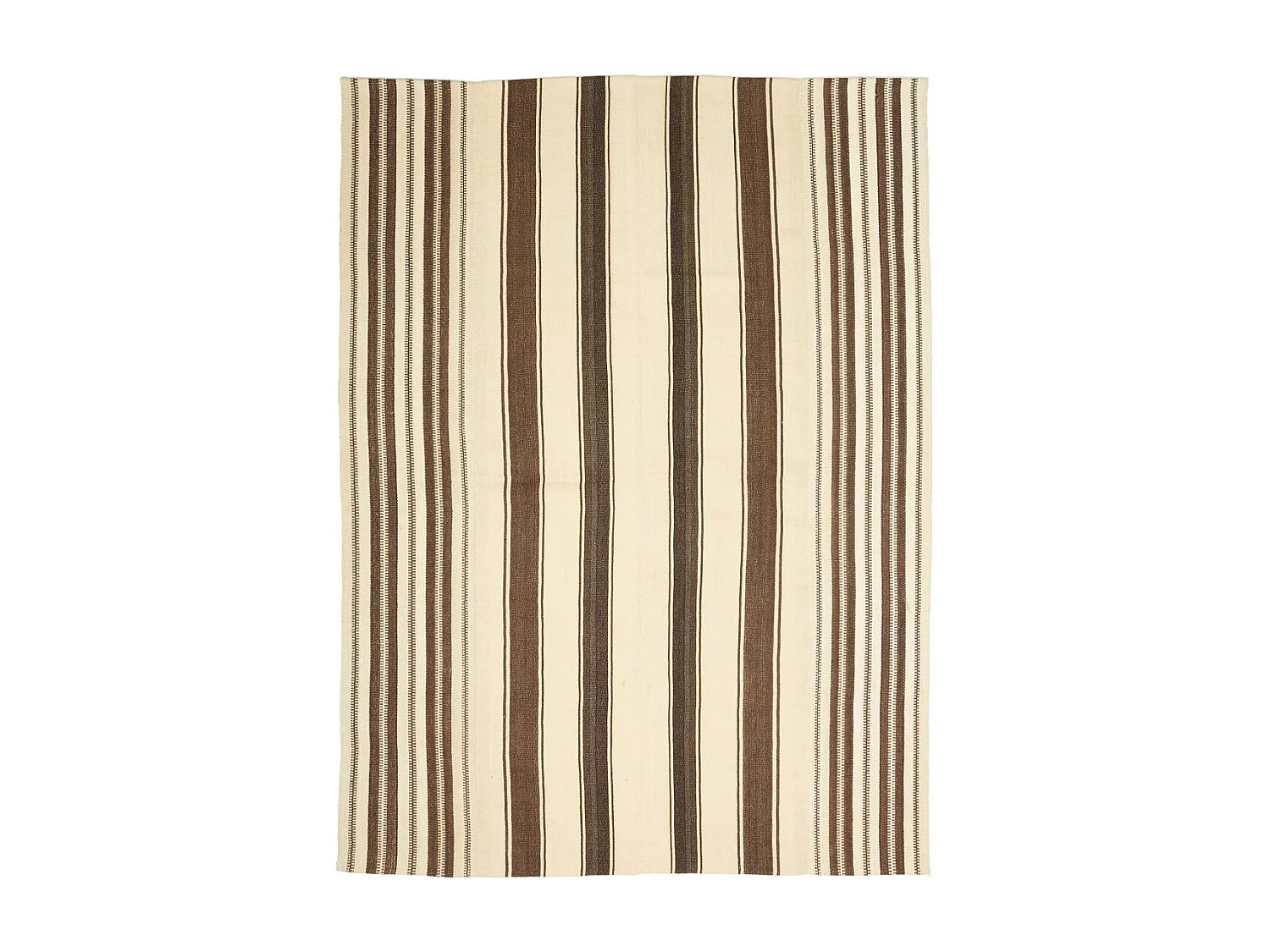 Autentico tappeto orientale 167x212 NAIN in lana marrone e beige NAIN