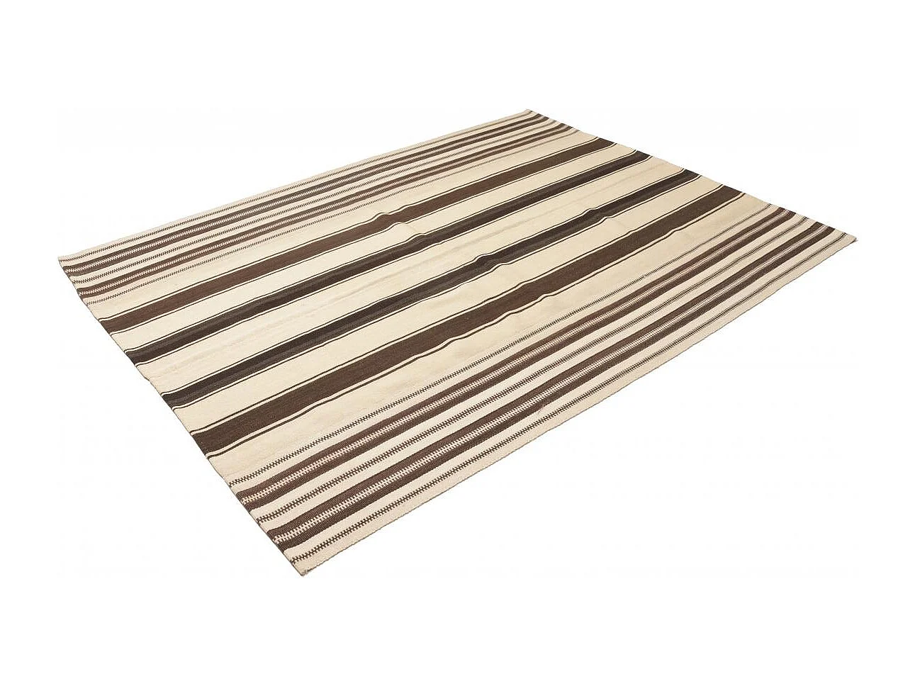 Autentico tappeto orientale 167x212 NAIN in lana marrone e beige NAIN