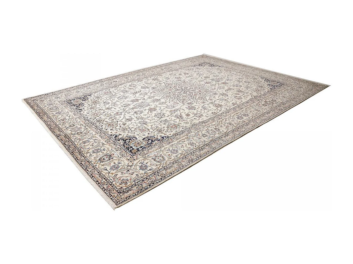 Autentico tappeto orientale 167x212 NAIN in lana marrone e beige NAIN