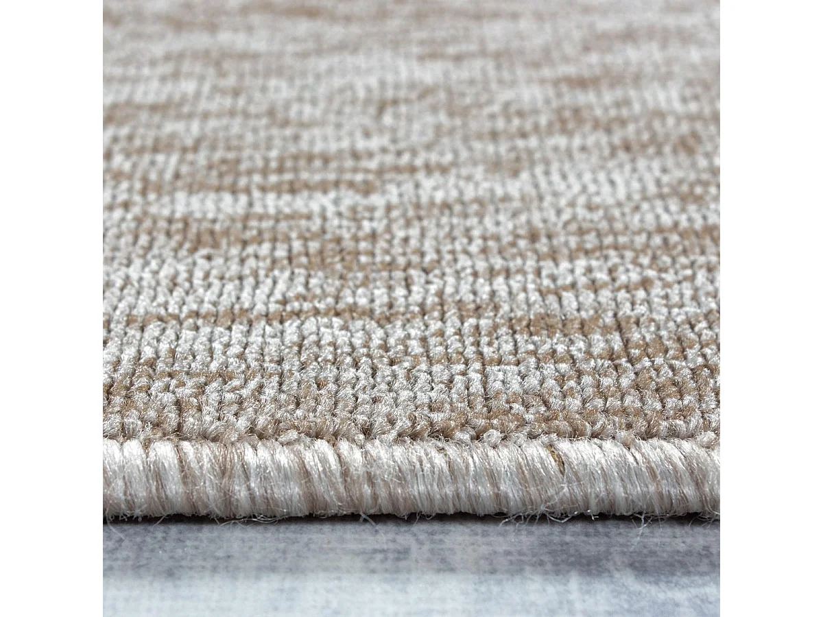 tapis salle à manger 200x290 tissé beige rectangle motif uni SAKRDA