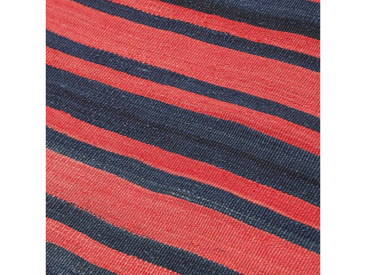 Authentique tapis d'Orient 259x292 kilim fait main en laine rouge et bleu ANTIK 3