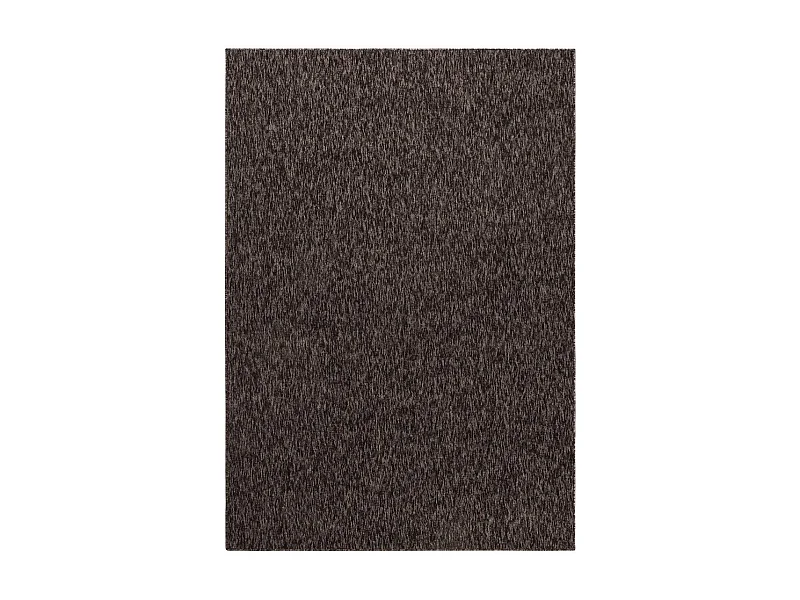 tapis couloir 80x150 tissé marron rectangle motif uni SAKRDA
