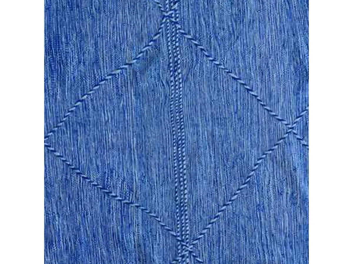 Authentique tapis berbère 197x300 fait main en laine bleu AGADIR