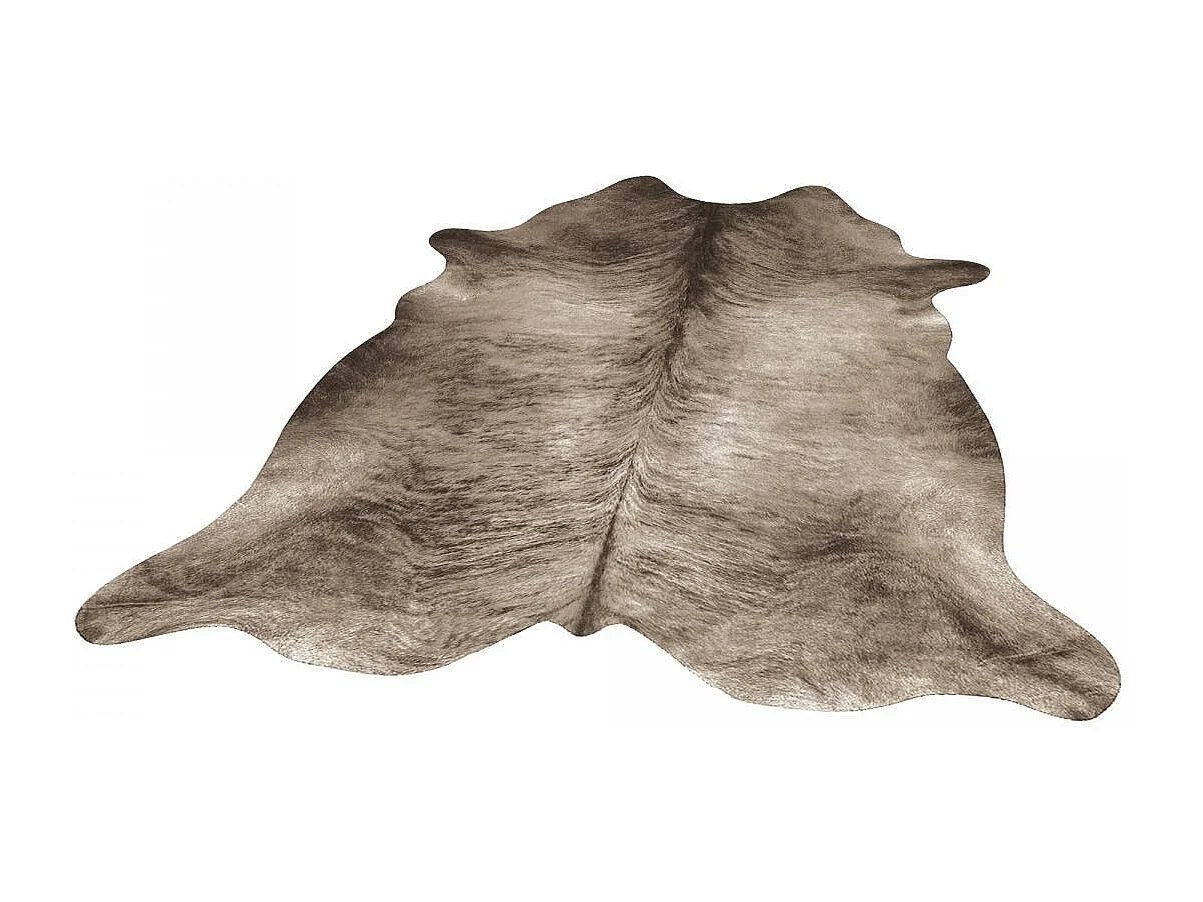 tapis salon 155x190 tissé gris rectangle motif animaux MARBEL 2