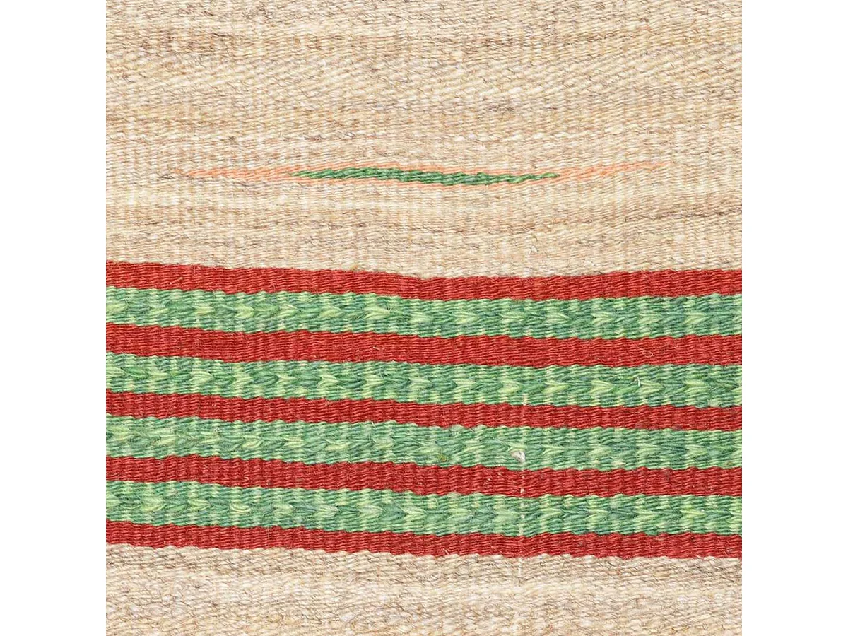 Authentique tapis d'Orient 67x259 kilim pour couloir  fait main en laine beige A 9