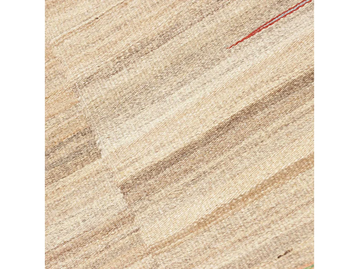 Authentique tapis d'Orient 67x259 kilim pour couloir  fait main en laine beige A 9
