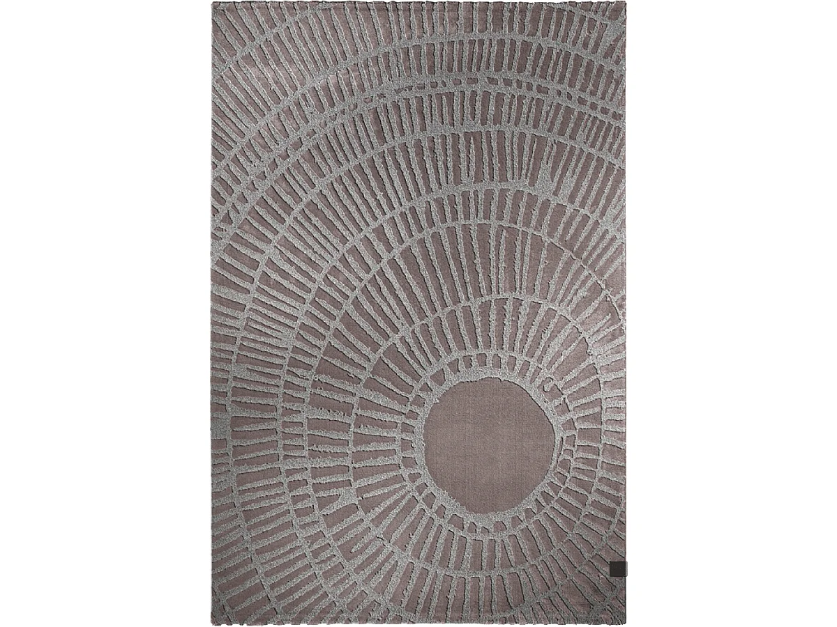 tapis salon 190x290 tissé rose rectangle motif géométrique TOSCANA