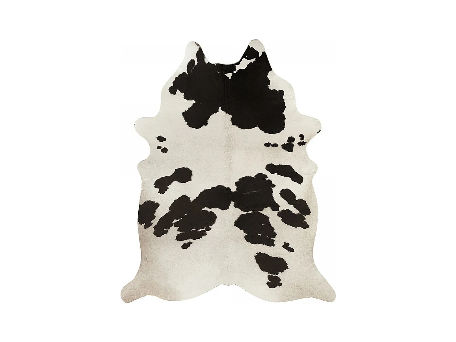 tapis salon 155x190 tissé blanc et noir rectangle motif animaux MARBEL 1