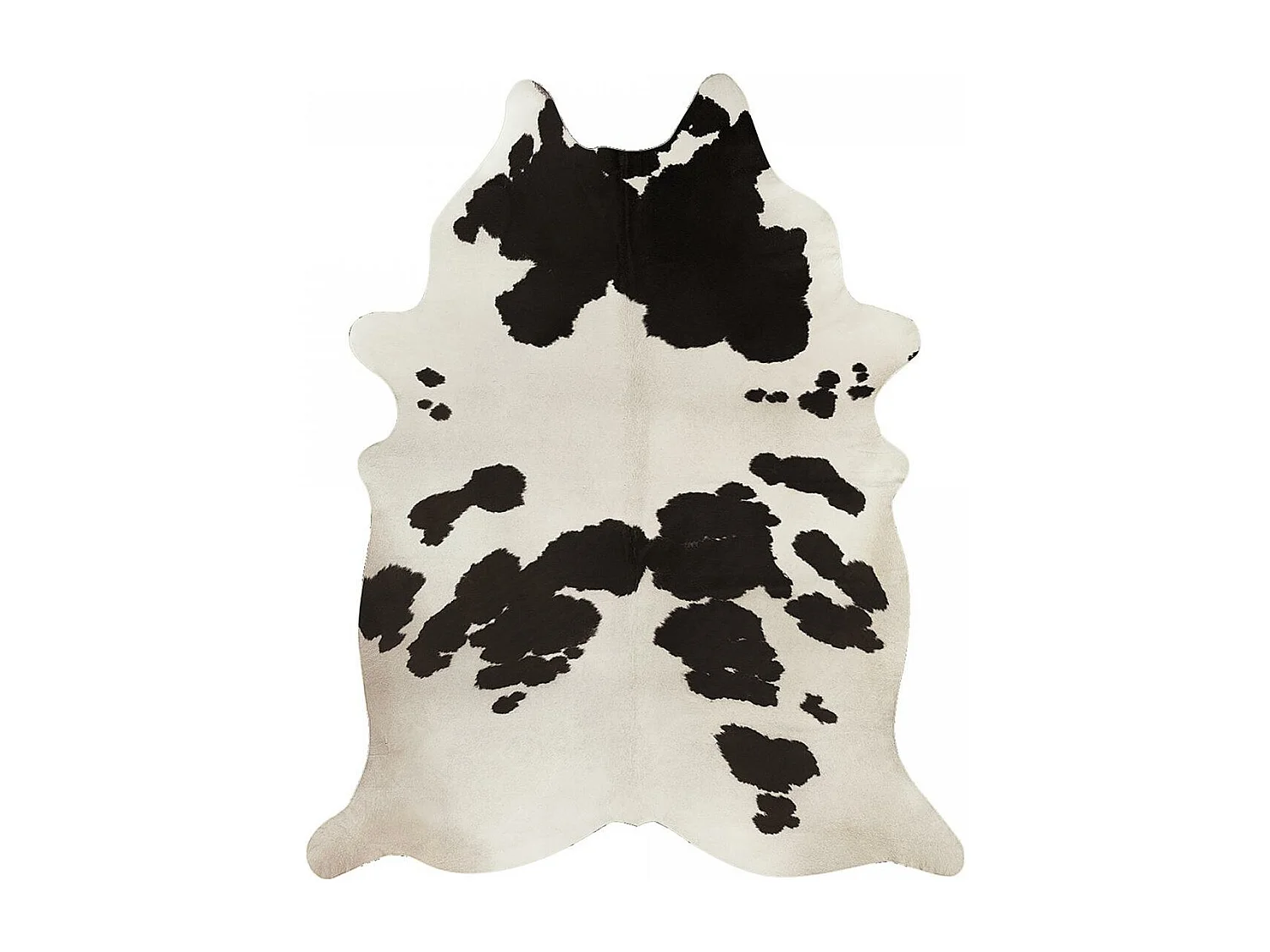 tapis salon 155x190 tissé blanc et noir rectangle motif animaux MARBEL 1