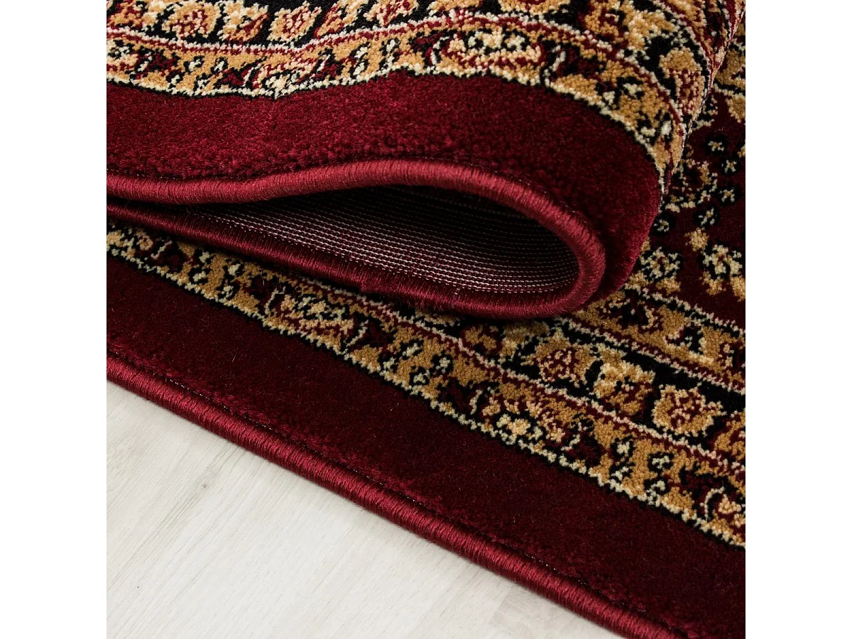 Tapis orient 240x340 rectangle rouge tissé motifs orientaux BISKO