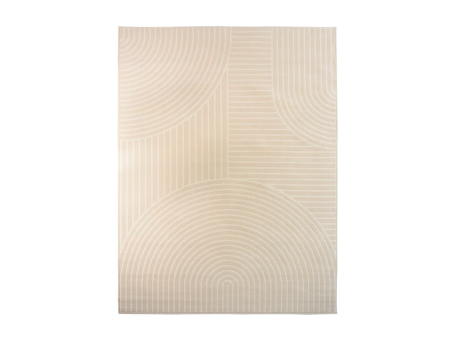 tapis salon 200x290 tissé beige rectangle motif géométrique AF2 ARCROL