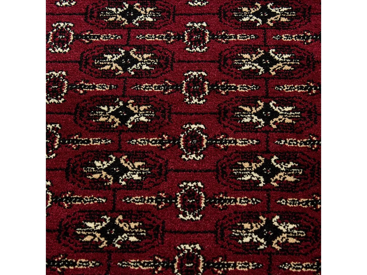 Tappeto orientale 160x230 rettangolo rosso intrecciato motivi orientali BISKO 3