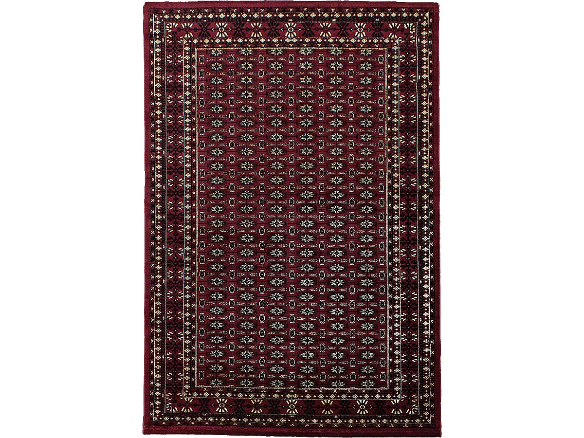 Tapis orient 300x400 rectangle rouge tissé motifs orientaux BISKO 3