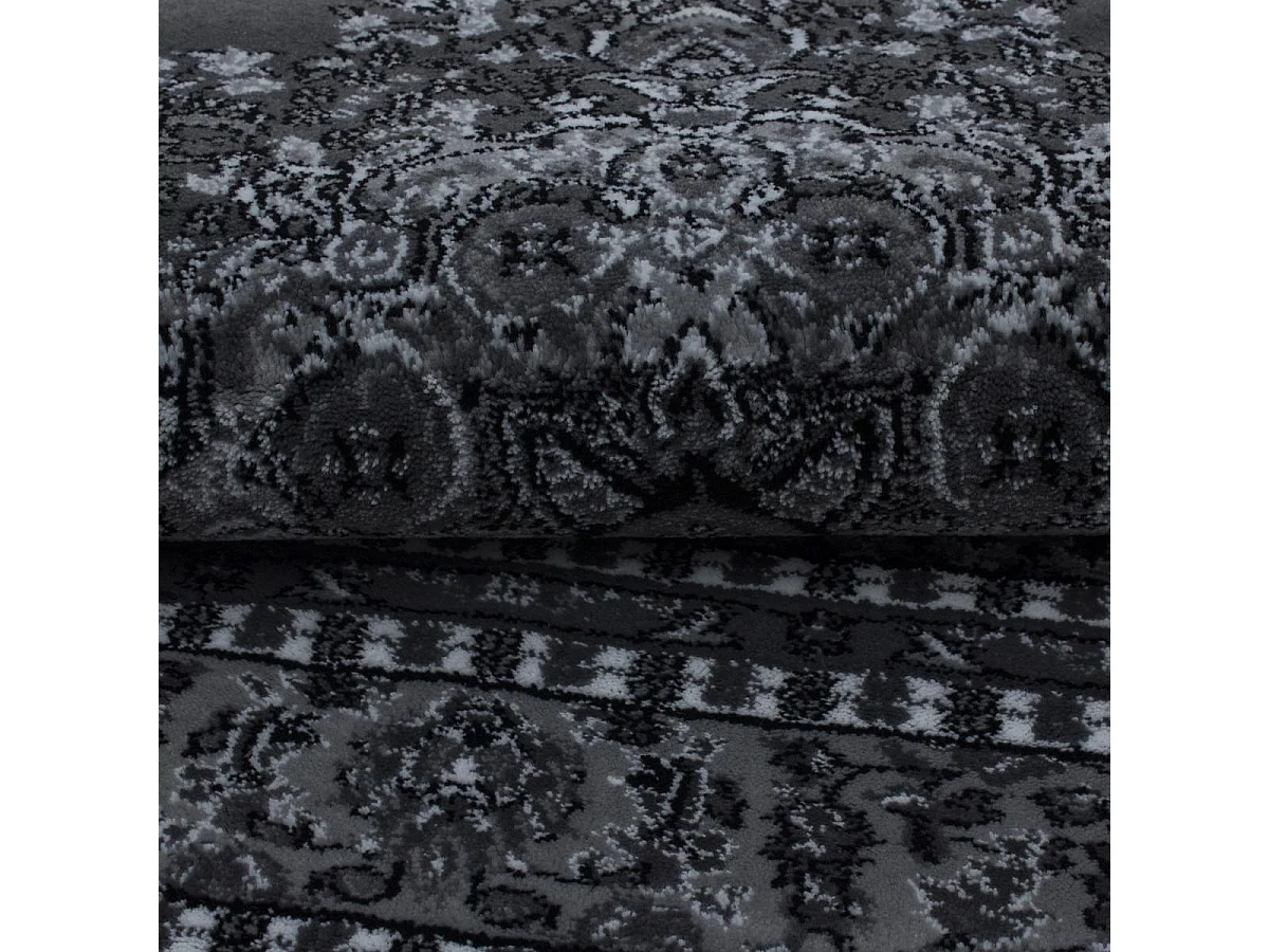 Tapis orient 120x170 rectangle gris tissé motifs orientaux BISKO 2